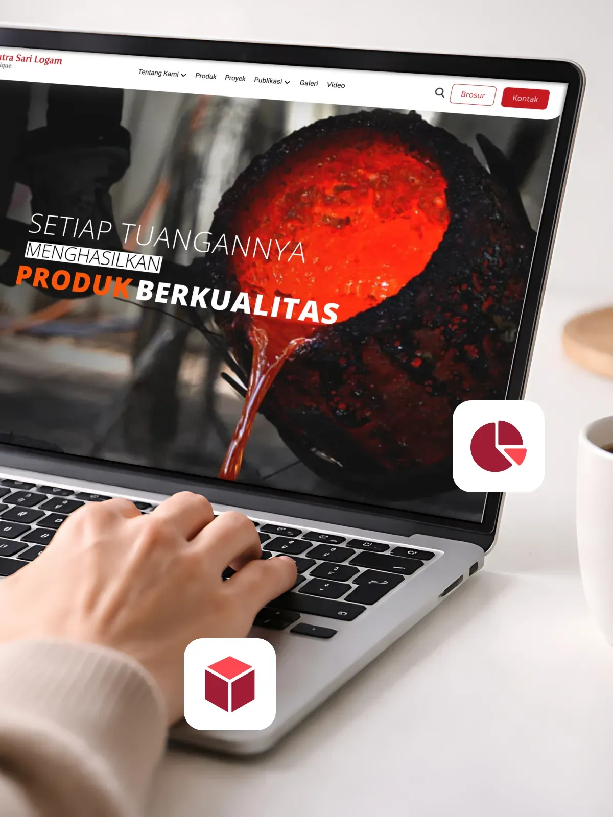 Website Perusahaan dan Showcase Proyek