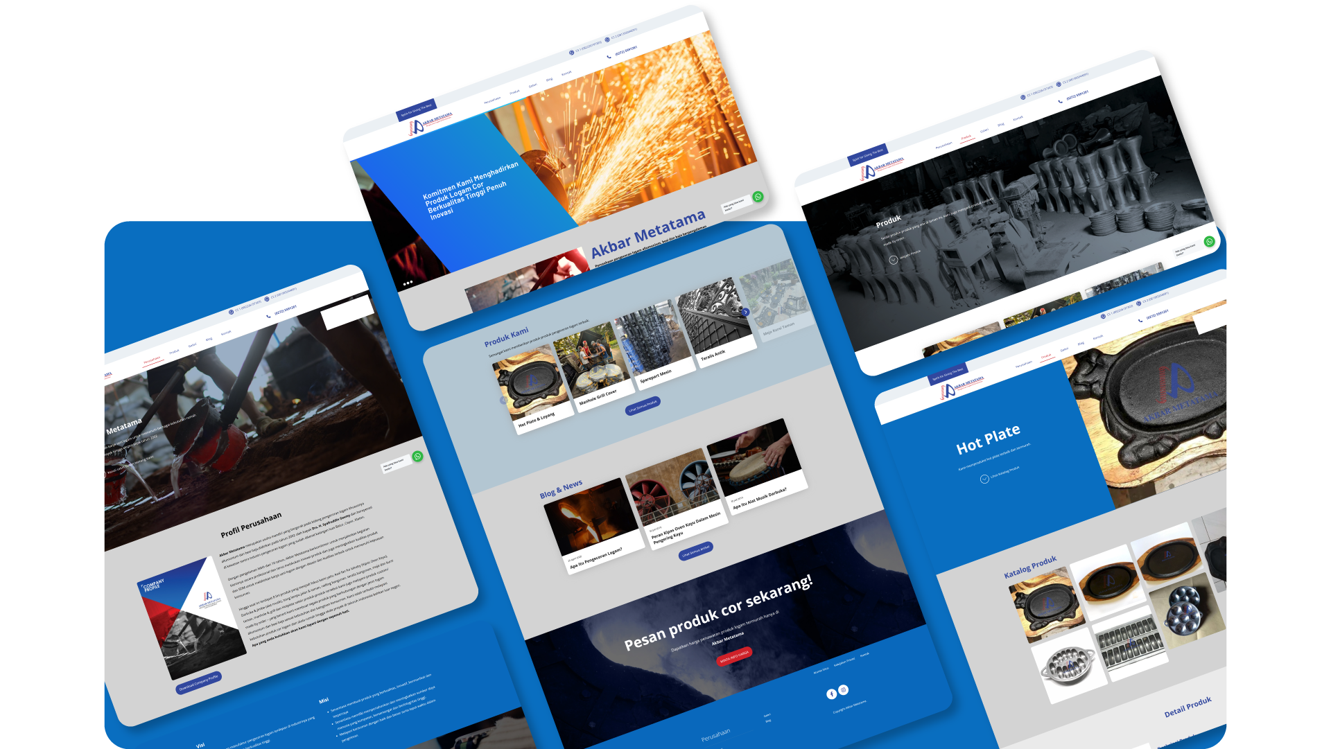 Tampilan Website Konten Akbar Metatama
