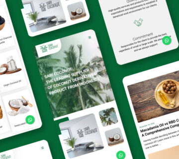 Website Sari Coconut Untuk Meningkatkan Eksposur Produk Kelapa Indonesia