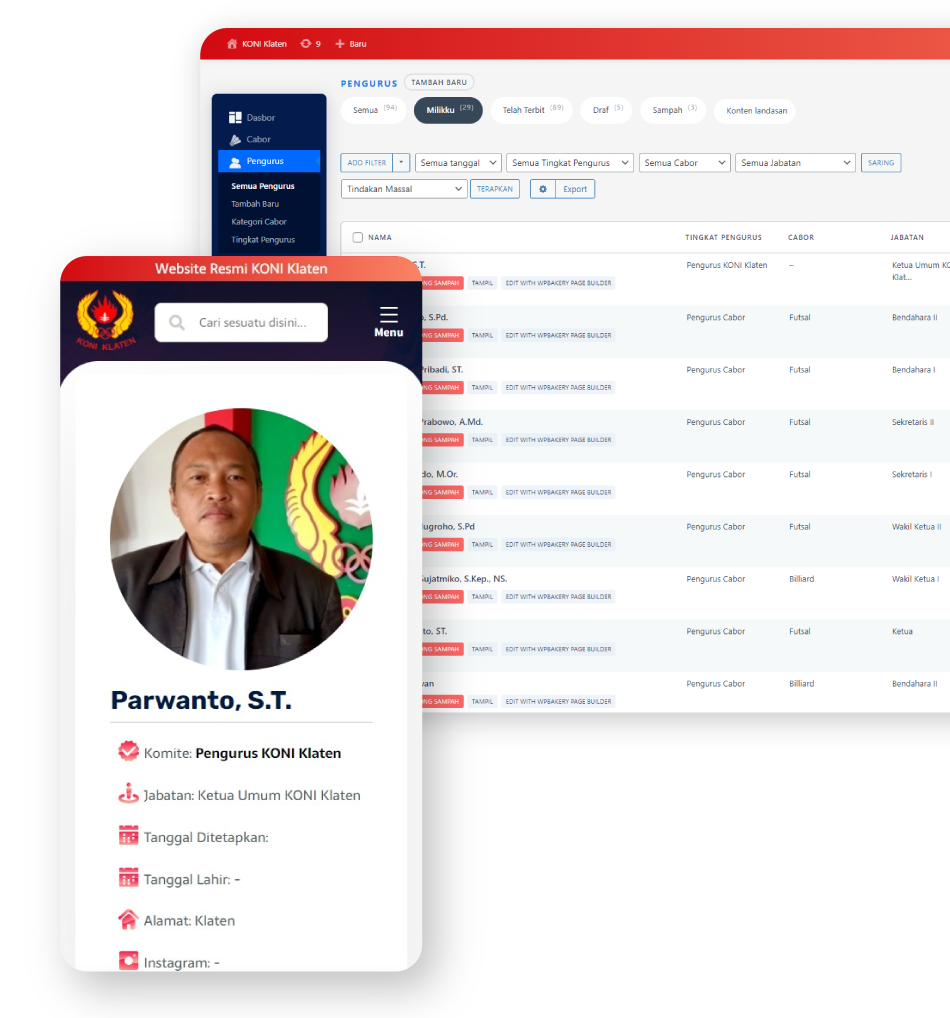 Sistem pusat data terpadu koniklaten