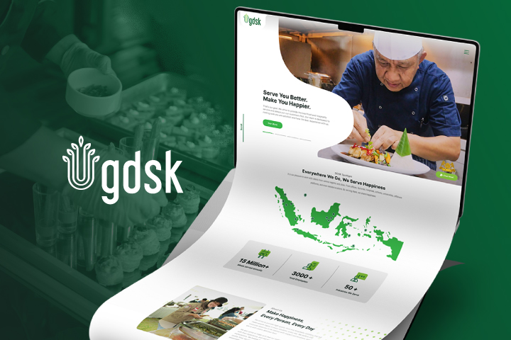 Pembuatan website GDSK - Website catering dan layanan fasilitas