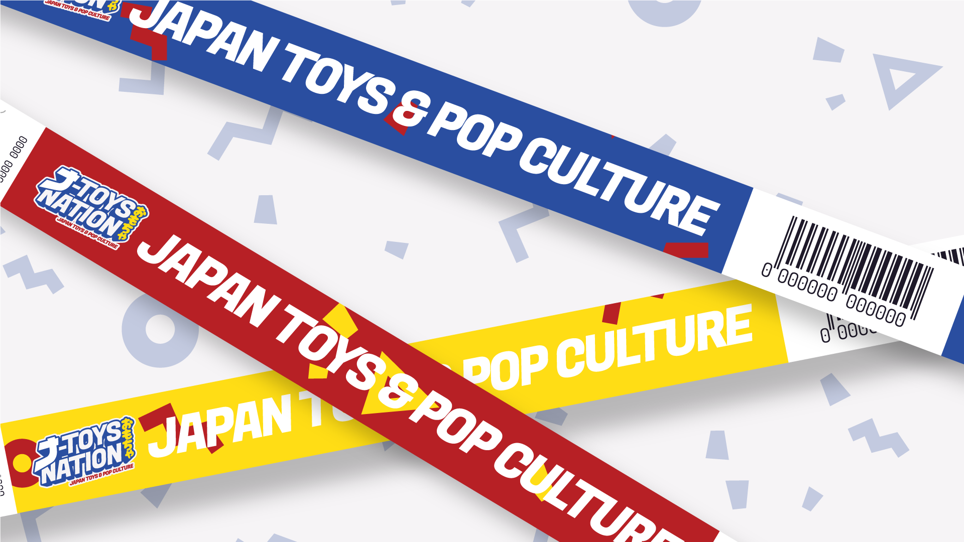 Mockup gelang masuk untuk mengikuti event j toys nation
