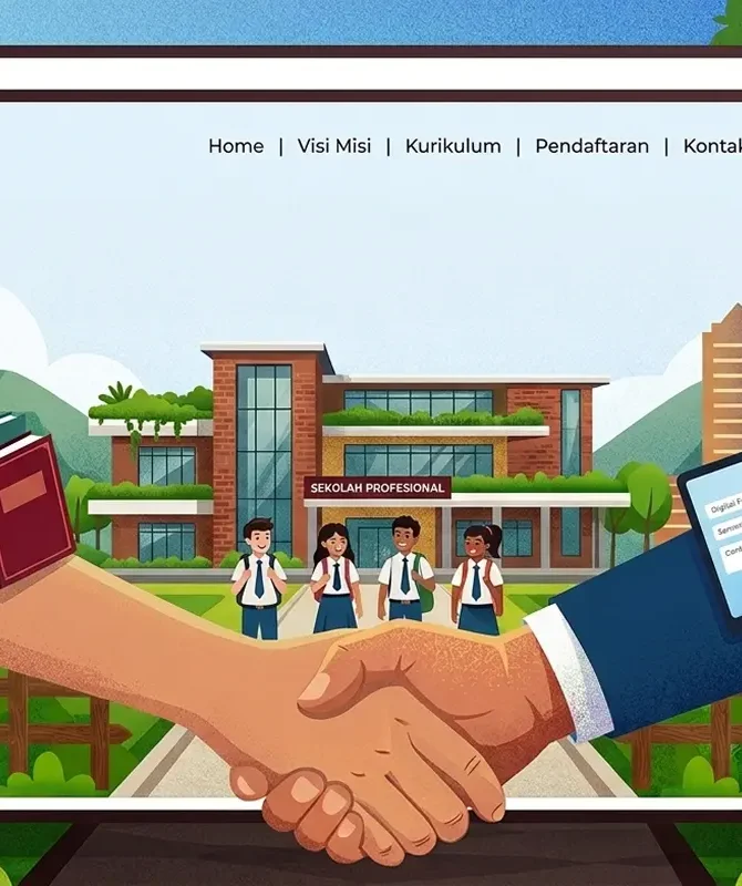 desain website sekolah profesional
