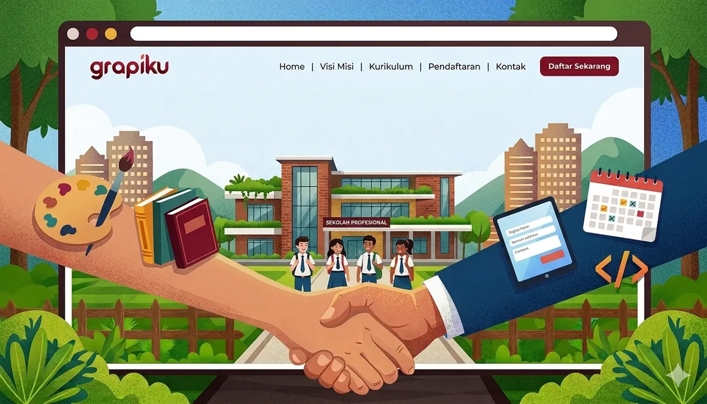 Desain website sekolah profesional