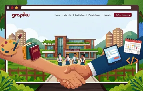 desain website sekolah profesional